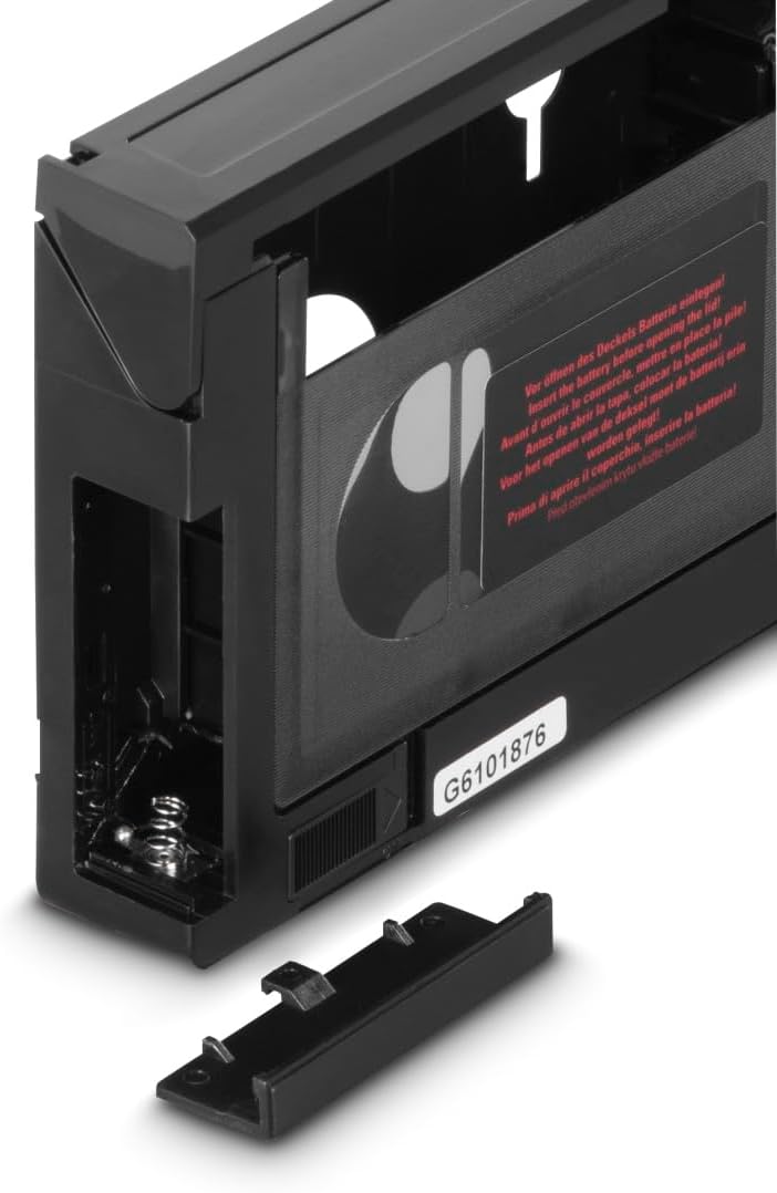 Hama Adaptateur cassette VHS-C/VHS '00044704' (Convertisseur vidéo, cassette adaptatrice motorisée, 6 mm) Noir