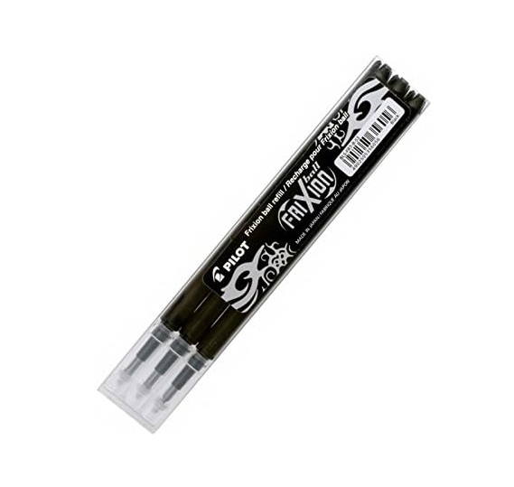 Recharges Pilot FriXion noir 0.7 mm - Lot de 3