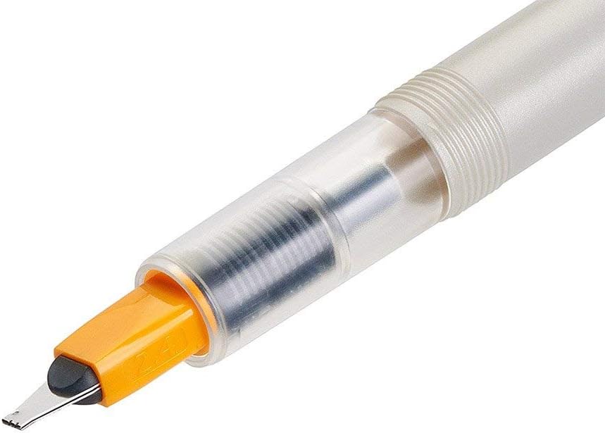 Stylo plume - PILOT - Parallel Pen - 2,4 mm - Corps jaune - Pointe large