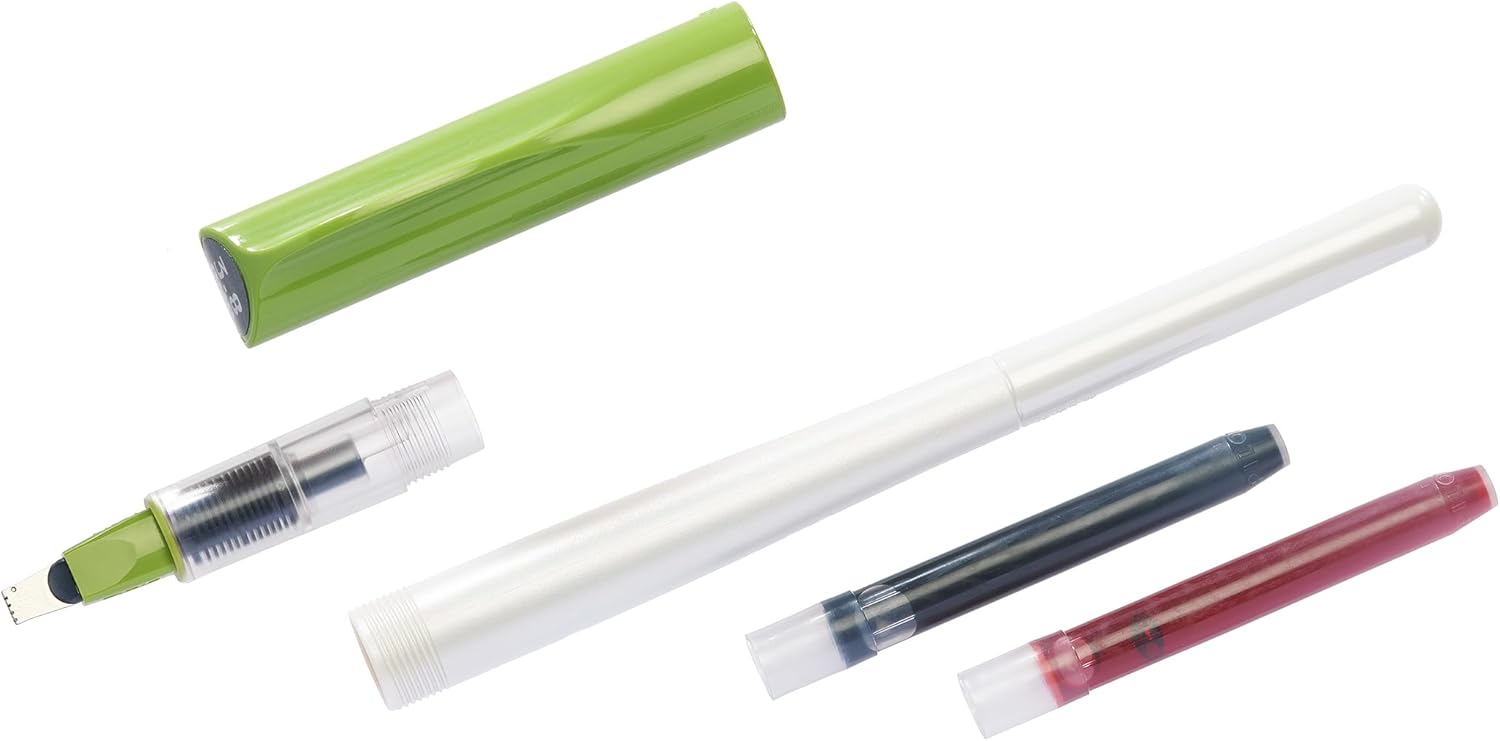 Stylo plume calligraphique - PILOT - Parallel Pen - Largeur de plume 0,5-3,6 mm - Vert