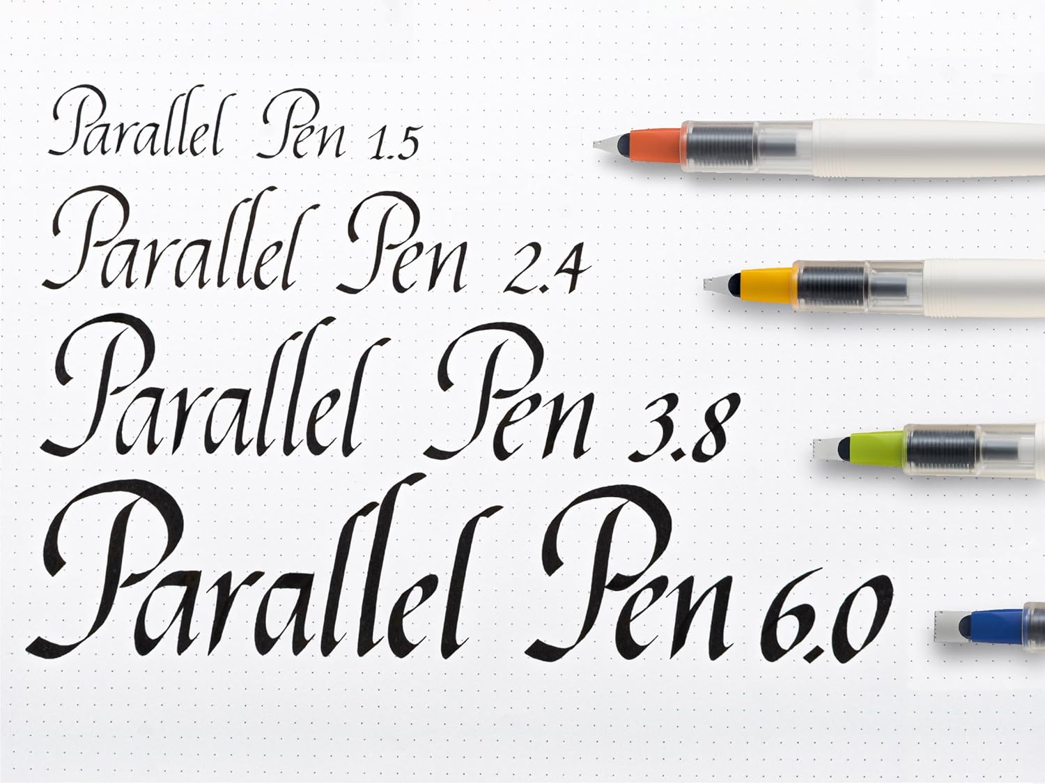 Stylo plume calligraphique - PILOT - Parallel Pen - Largeur de plume 0,5-3,6 mm - Vert