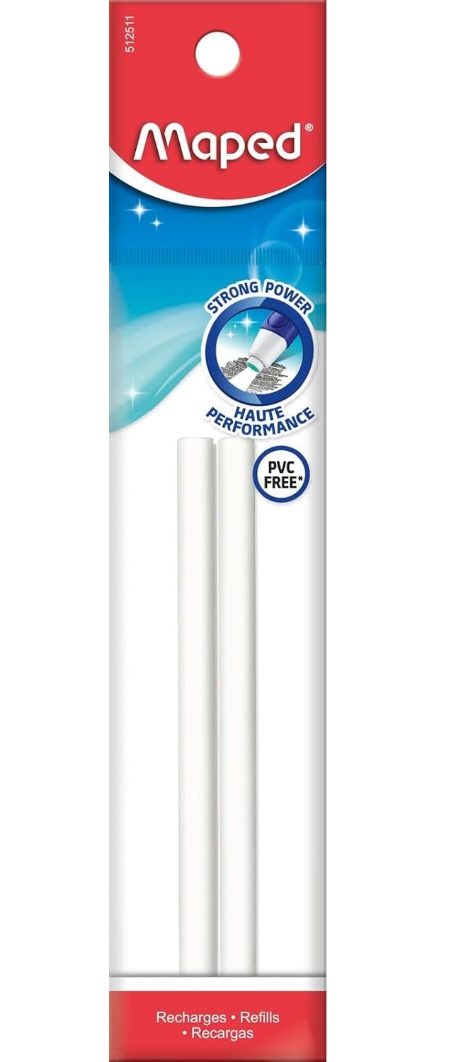 Recharge gomme blanche Gom-Pen Maped - Lot de 2