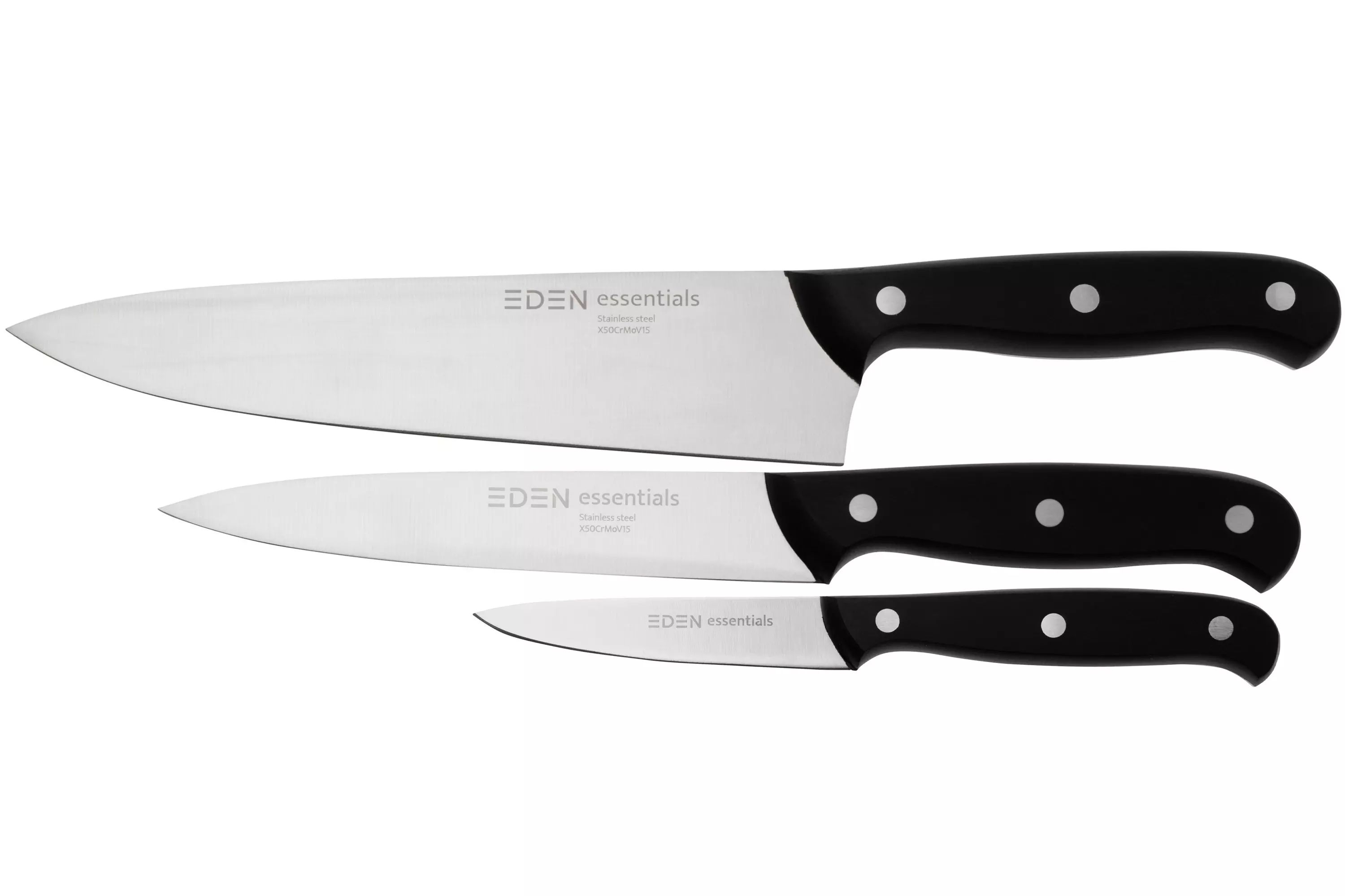 Set de 3 couteaux de cuisine Eden Essentials 2000-S03