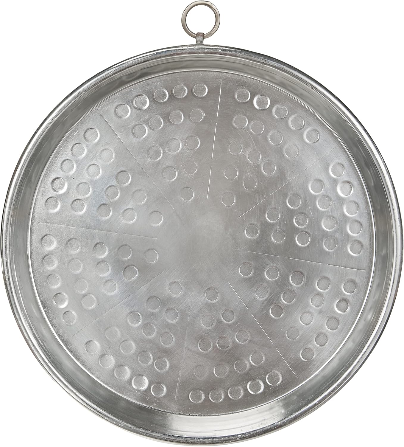 Tarte de Cuisson Conique en Cuivre Étamé avec Rebord, Hauteur 2 cm, Diamètre 32 cm 