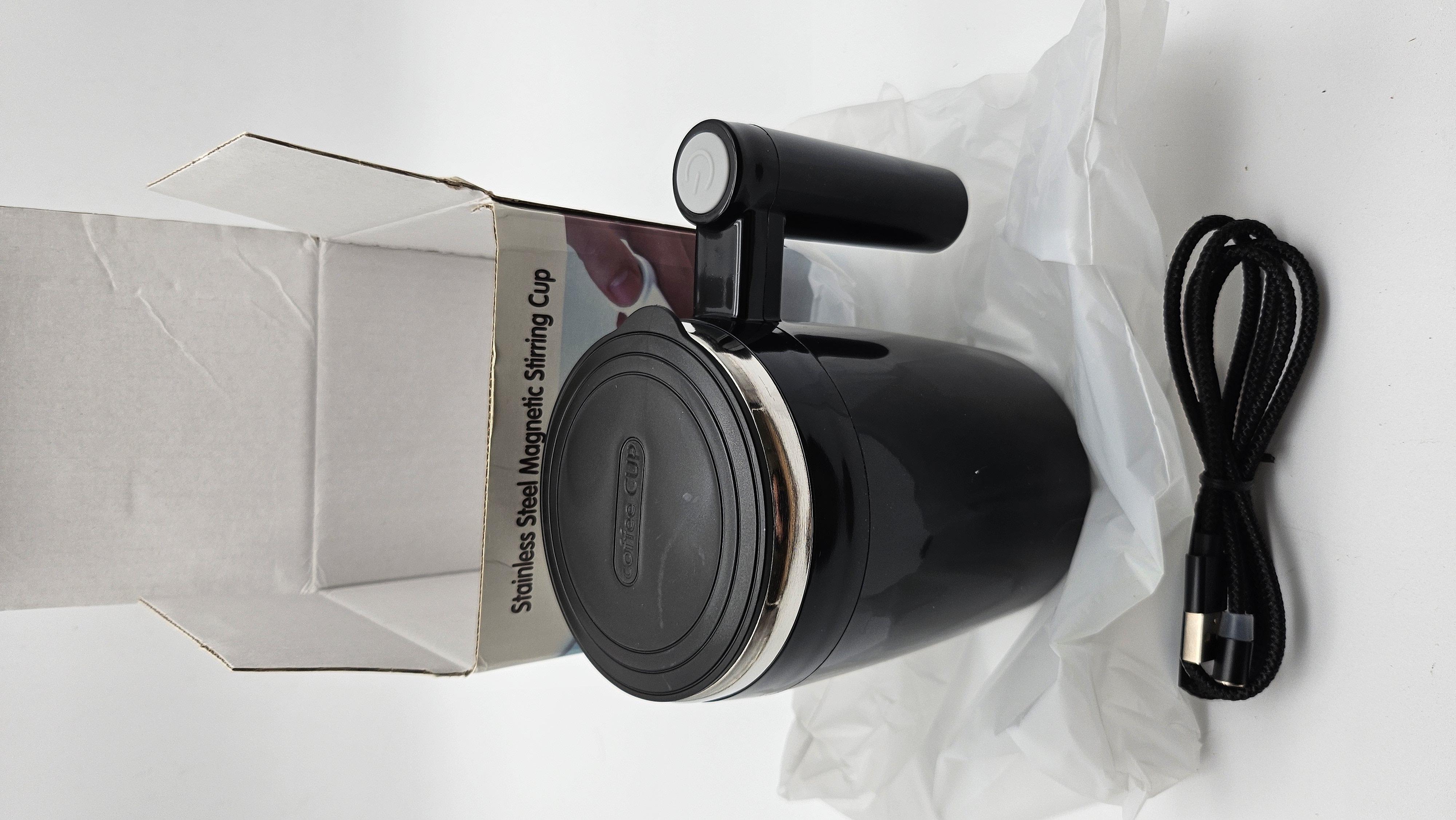 Tasse mélangeuse magnétique en acier inoxydable