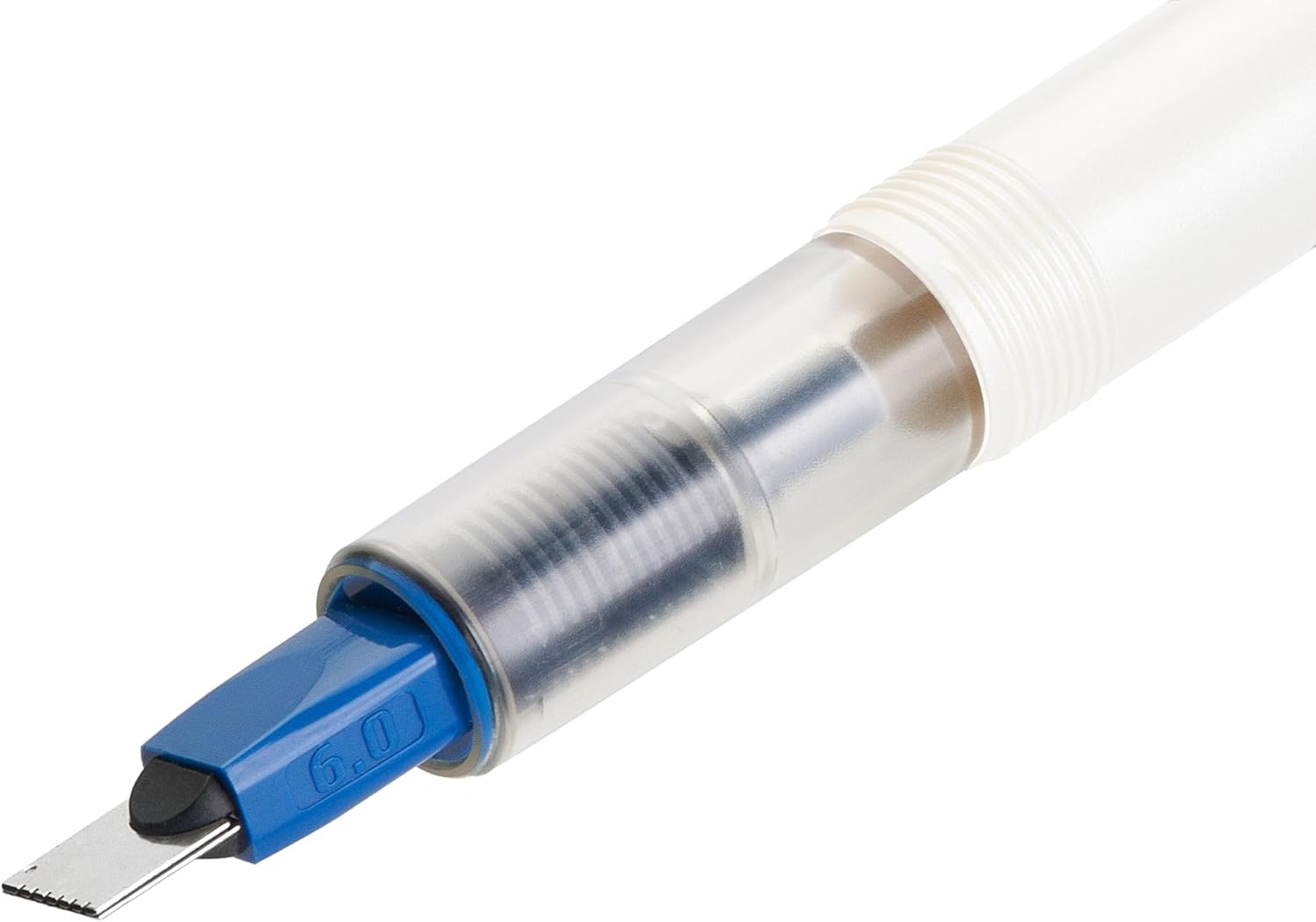 Stylo plume calligraphique - PILOT - Parallel Pen - Corps bleu - Plume en acier - Largeur 0,5-5,7mm