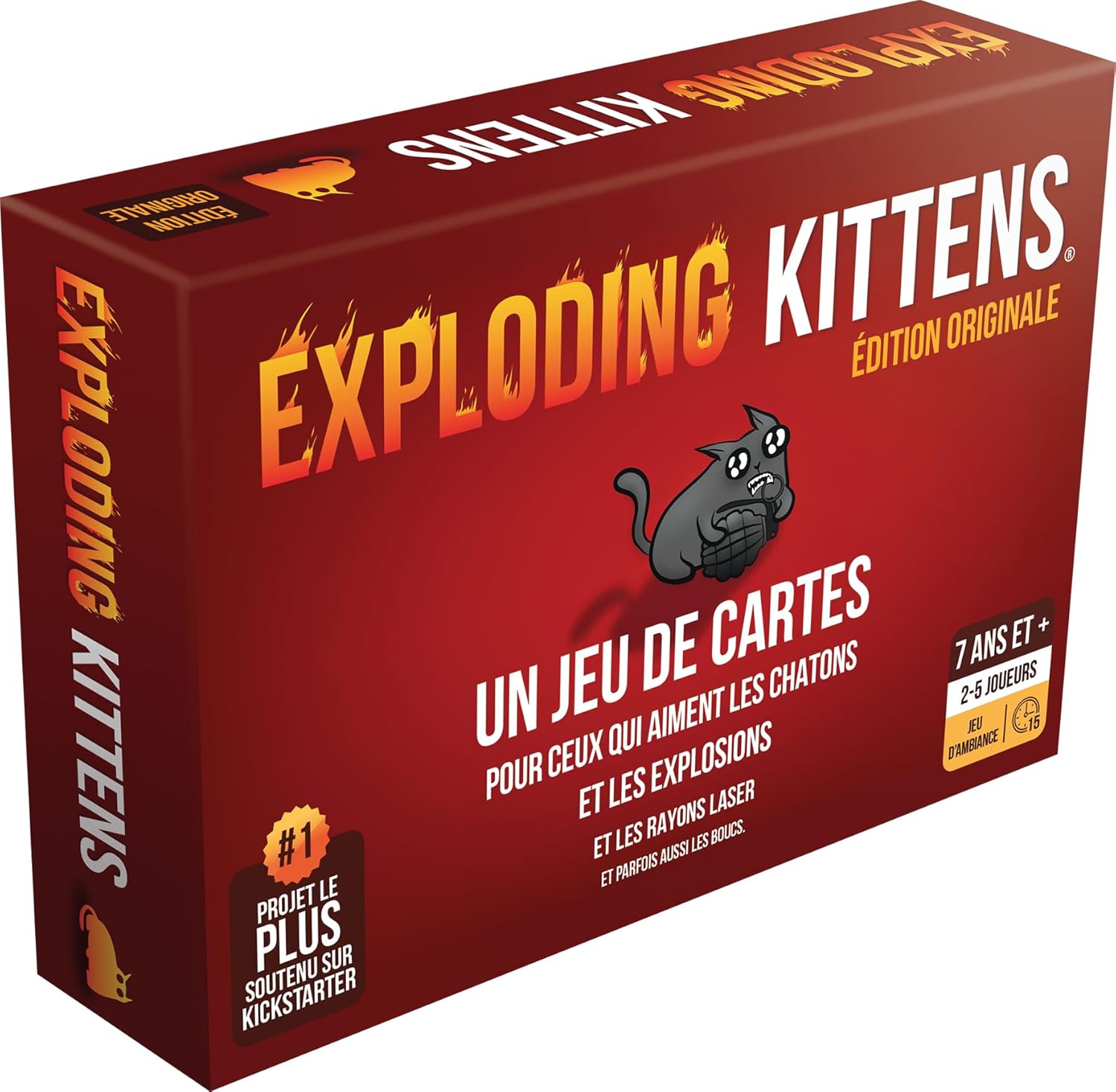 xploding Kittens Jeu de Base - Jeu d'Ambiance pour Enfants dès 7 ans 