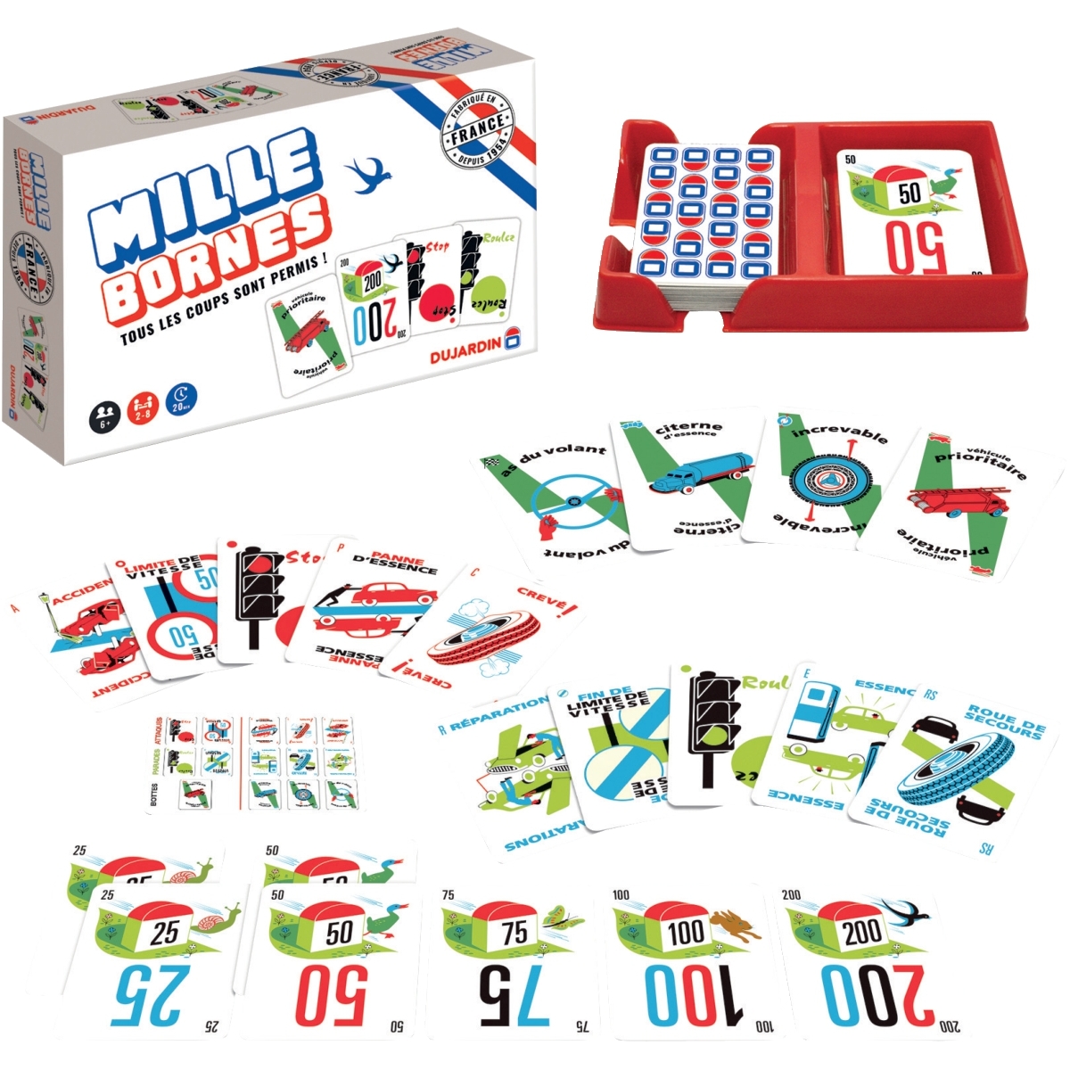 Mille bornes Classique - Jeu de société - DUJARDIN - Dès 6 ans