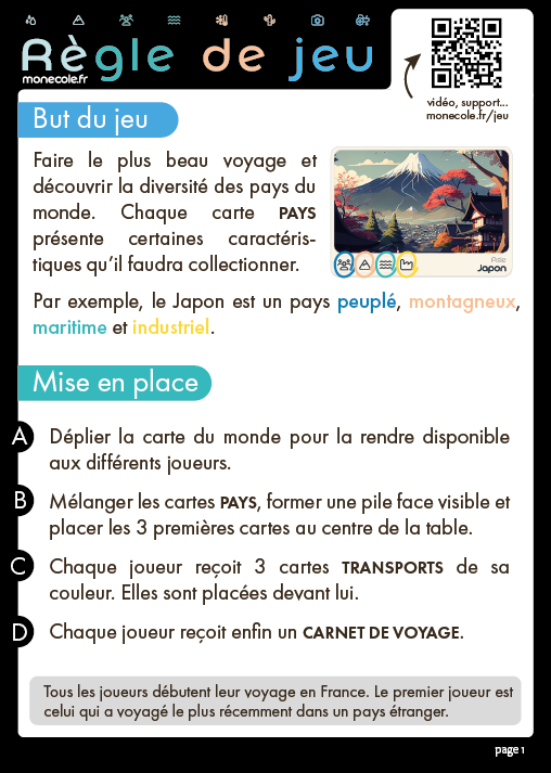 Panorama - jeu de societe
