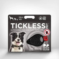 Tickless Pet Répulsif Anti-tiques et Anti-puces à ultrasons -Noir