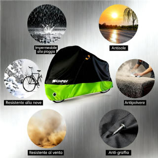 ZUAPEV Housse Velo Exterieur Protection, Bache Velo Exterieur Impermeable 210D Bâche Vélo Etanche, Protege velo Pluie Couverture 1 Velo de Course/Route/...
