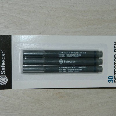 Lot de 3 marqueurs stylo détecteur faux billets économique
