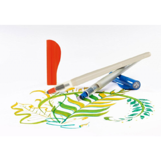 Stylo plume calligraphique Parallel Pen - PILOT - Corps rouge - Plume en acier - Largeur de plume: 0,5-1,3mm