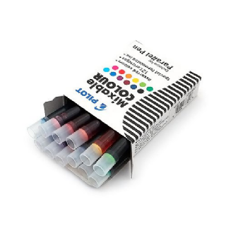 Lots de 12 cartouches d'encre pour stylos Parallel 12 couleurs