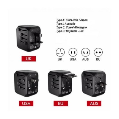 Adaptateur universel de voyage Licheers