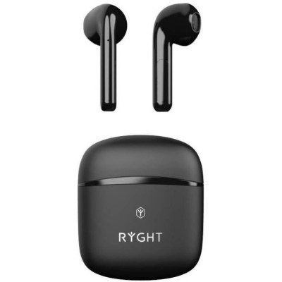 RYGHT R480705 Ecouteurs WAYS True Wireless - Autonomie 3,5h - Boitier rechargeable - Noir