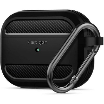 Spigen Coque AirPods Pro [Rugged Armor] - Noir Mat