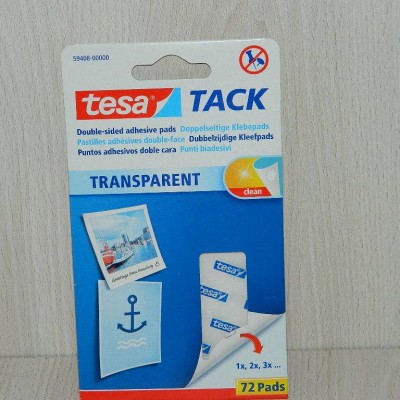 Pastilles adhésives TACK - Transparent - x 72