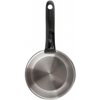 Sitram 713511 SITRAM-713511-Lot 3 casseroles 16+18+20cm Sitramovible Arpège en INOX, poignée Amovible-Tous Feux Dont Induction, Argent