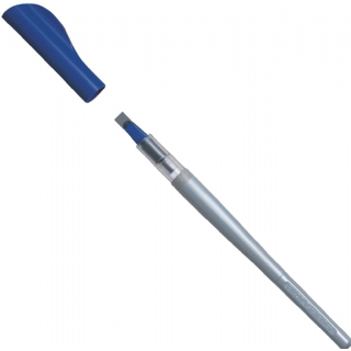 Stylo plume calligraphique - PILOT - Parallel Pen - Corps bleu - Plume en acier - Largeur 0,5-5,7mm