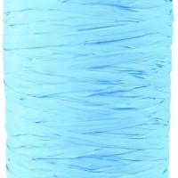 Rouleau Raphia Rafia bleu clair de 200 mètres 5/30mm X 200M