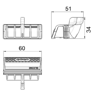 Ensemble membrane et filtre slim bonde de douche WIRQUIN