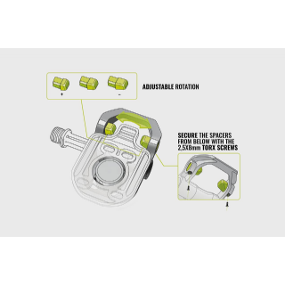 Une paire de pédales ROAD2 Magped Ttane