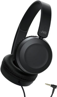 JVC, Caque Supra-aural Pliable, Télécommande et Micro pour Smartphones intégrés aux écouteurs, HA S31M-B-E (Noir)
