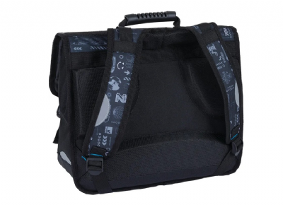 Oberthur - 1 Cartable D38 - Thème Monstre - Dimension 16 x 38 x 34 cm - 2 compartiments 