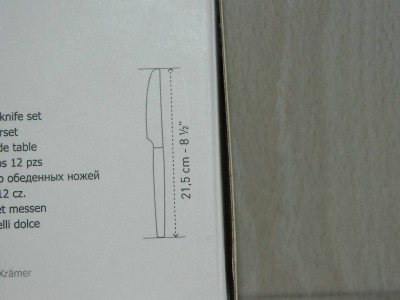 12 couteaux de table Quadro - Essentials