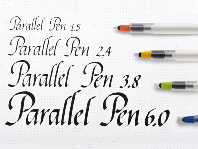 Stylo plume calligraphique - PILOT - Parallel Pen - Largeur de plume 0,5-3,6 mm - Vert