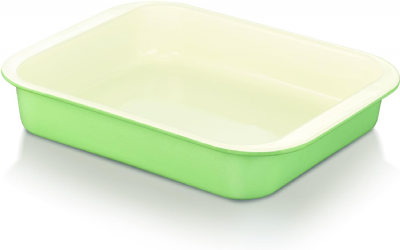 Beka 14990254 Plat à Four Émail Vert Pastel 25 x 21 x 5 cm 