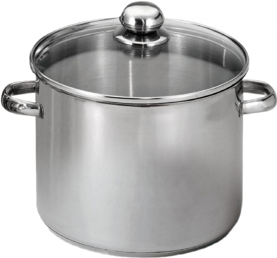 Marmite Traiteur en Acier Inoxydable - Ø24cm, 9L, Argenté  