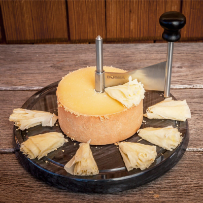 Boska Racloir Tete de Moine Marbre - Appareil Tete de Moine Fromage - Pour Girolle Tete de Moine - Base en Marbre - Noir 