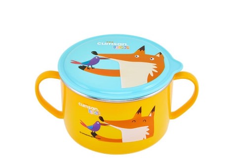 Bol en inox renard 650 ml jaune Cuitisan