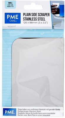 PME Inoxydable Acier Simple Tranchant Side Racloir Gâteau Décorer Glaçage