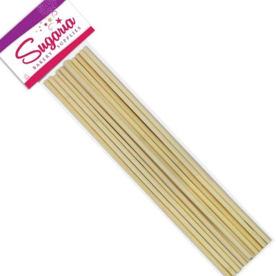 12 Dowels tiges en bois 30 cm 