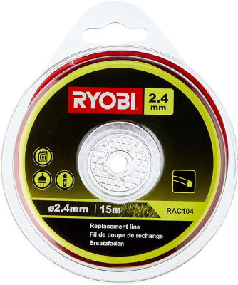 Fil universel rond ø 2,4 mm - RYOBI - Tête Easy Fit™ - Accessoires coupe-bordures et débroussailleuses
