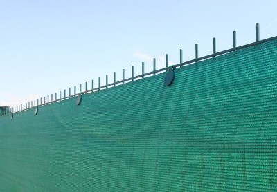  20 clips de fixation traités anti-UV pour brise vue de 90 à 350g/m2 (Vert)