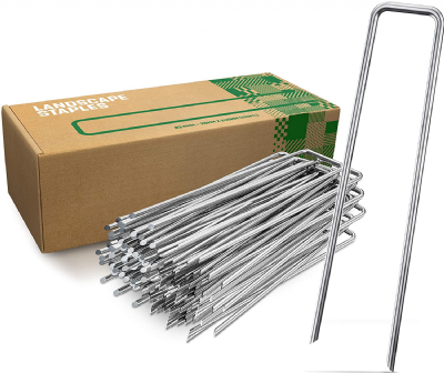 GardenGloss Piquets de Fixation en Acier Galvanisé pour Sols Très Durs