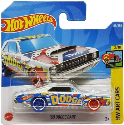Hot Wheels - '68 Dodge Dart - HW Art Cars 2/10 - HCW34 - Short Card - Mattel 2022 