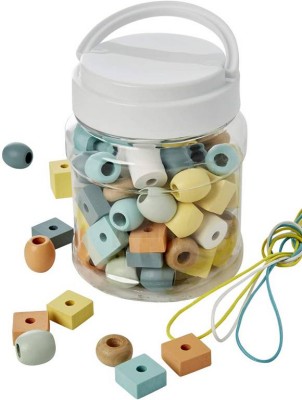 Baril de grosses perles en bois Vertbaudet