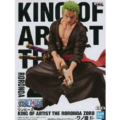 Banpresto - One Piece King Of Artist The Roronoa Zoro-Wanokuni - II Statue 203548 Noir