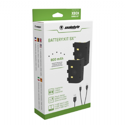 Snakebyte BATTERY : KIT SX Twin Battery Pack pour Xbox Series X/S – Noir