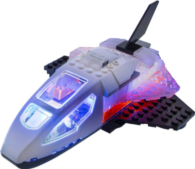 Laser Pegs, Navette Spatiale - 4 en 1 - 117 pcs, Construction, brique lumineuse, Jouet pour enfants dès 8 ans, LAU06