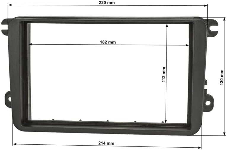 Cadre autoradio 2 DIN Sound Way compatible Volkswagen Skoda Seat