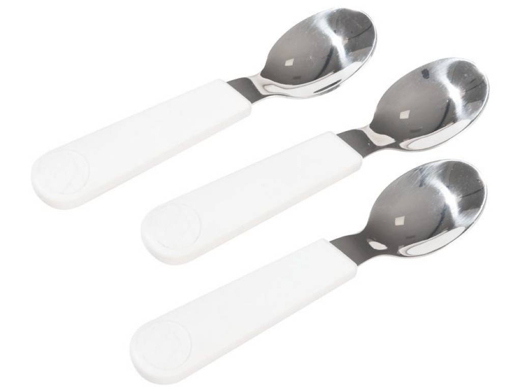 Cuillères éco-responsables blanches WESCO – lot de 3