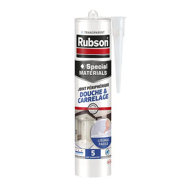 RUBSON Joint Périphérique Douche & Carrelage Transparent 280ml