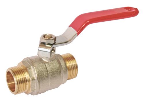 Vanne à sphère double mâle 20/27 à manette plate V490