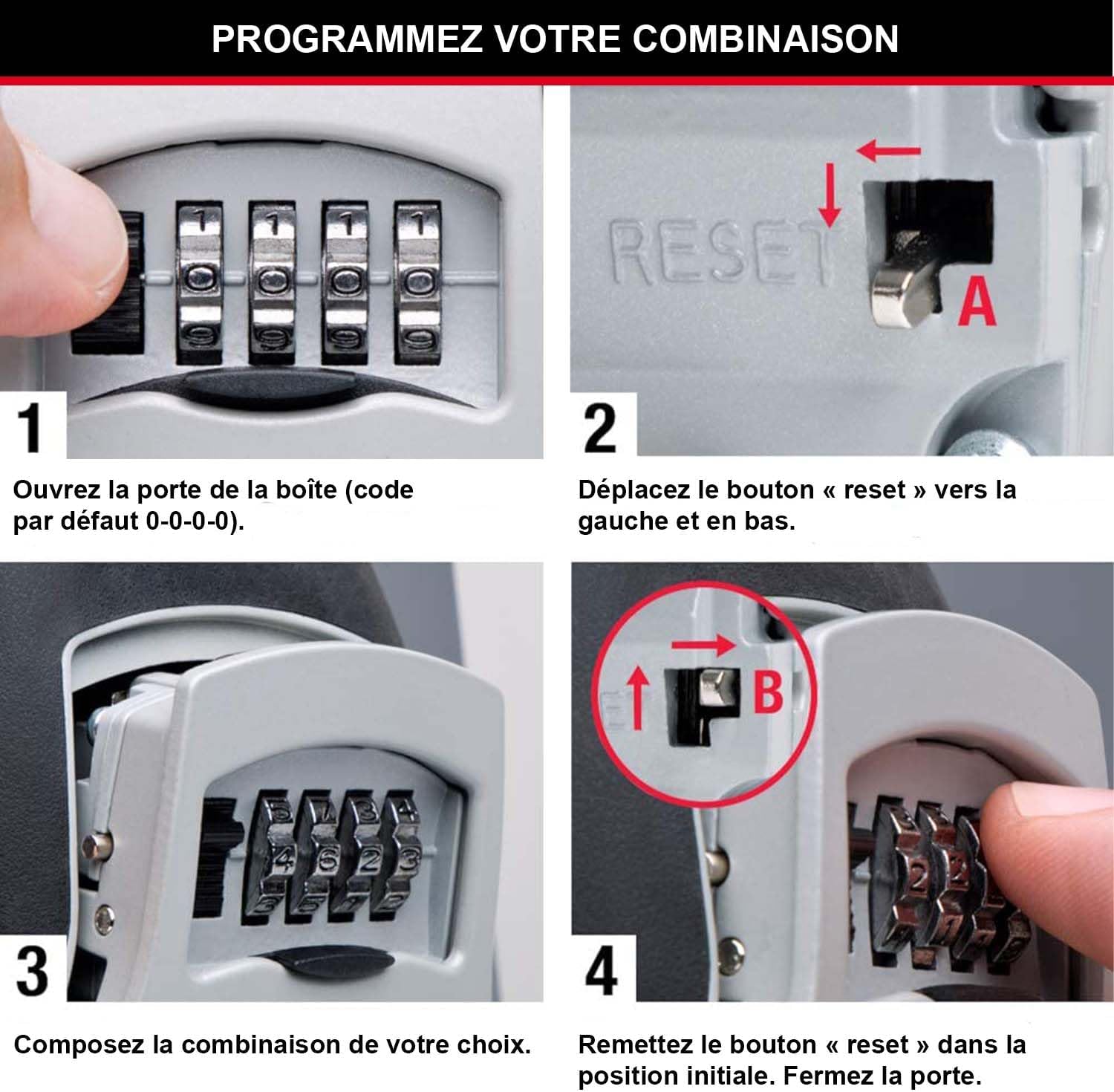 Boîte à clés sécurisée Master Lock 5403EURD format XL